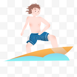 水上滑板图片_在水上划水的男人 