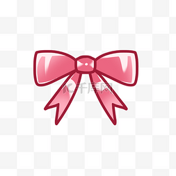 粉色卡通蝴蝶结丝带