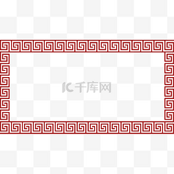 新年透明边框图片_中国风矢量标题框海报边框透明png