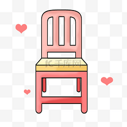 坐垫图片_手绘家具椅子插画