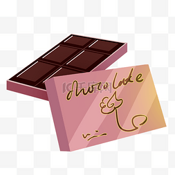 美味的巧克力图片_卡通巧克力礼盒插画·