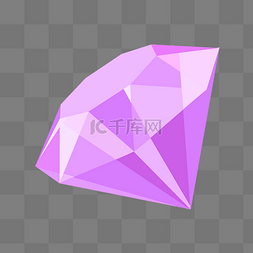 紫色钻石宝石插画