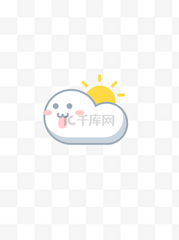 晴转多云图片_ 白云太阳 