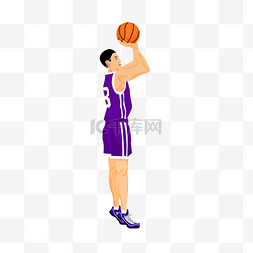 打篮球的人图片_免扣卡通男生打篮球