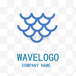海浪礁石图片_海面水纹logo设计