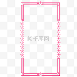 2019年实用樱花装饰边框png格式