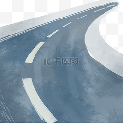 公路施工中图片_卡通高速公路免抠图