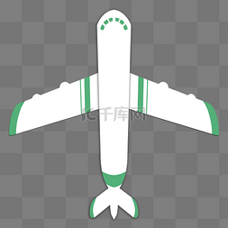 白绿色的飞机