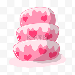 结婚蛋糕图片_粉色蛋糕甜点