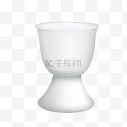 酒杯实物中式陶瓷酒具有白色酒杯
