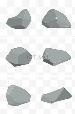 石头石头图片_手绘卡通石头