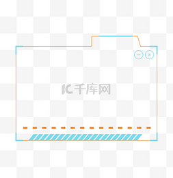 时尚科技线条科技风边框
