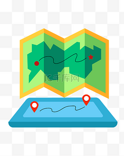 矢量定位图片_矢量免扣卡通地标