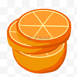 橙子切面图片_卡通农产品脐橙插画