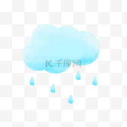雨滴图片_下雨天气图标