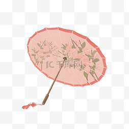 中国传统工笔图片_中国古典折伞油纸伞东方江南下雨