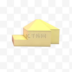 金色的房子模型 