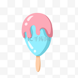 夏季美食冰激凌雪糕插画
