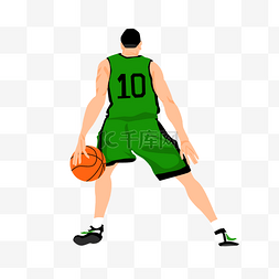篮球海报背景图片_男孩打篮球