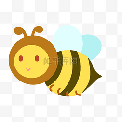 蜜蜂采蜂蜜图片_Q版蜜蜂免抠PNG素材