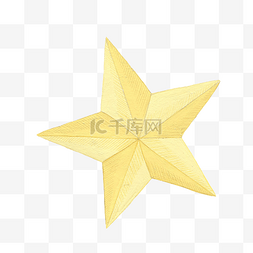 五角星流程图片_可爱的水彩卡通小星星