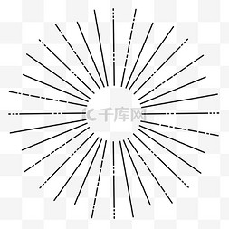 放射圆矢量素材图