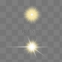 光芒黄色图片_金色闪光星光光束效果免扣psd