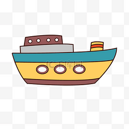 大型的轮船图片_彩色的轮船