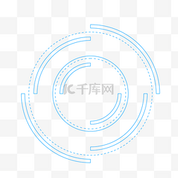 蓝色科技线条科技边框