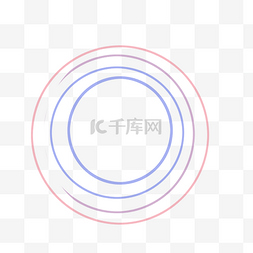 手绘蓝色圆圈虚线