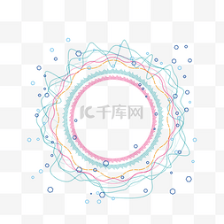 商务科技风线条图片_蓝色炫酷科技线条科技风边框