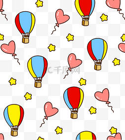 彩色的气球插画图片_彩色的气球底纹插画