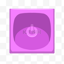漂亮按钮图片_紫色的开始按钮插画