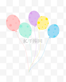 空中的气球图片_节日装饰气球