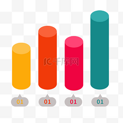 手绘桃花图片_矢量手绘柱状图