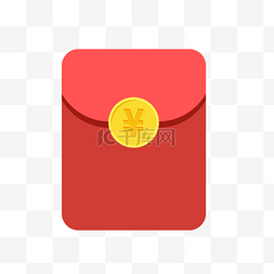 金币扁平化图标图片_卡通红包设计图标