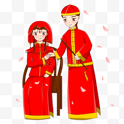红盖头图片_中式婚礼挑起红盖头
