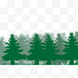 树林树叶图片_绿色世界树叶手绘装饰元素png免抠