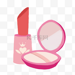 美妆节口红和气垫粉饼
