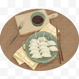 筷子吃饺子图片_冬至节气吃饺子传统习俗