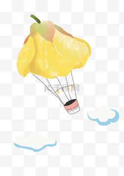 儿童节创意插画图片_六一儿童节趣味热气球PNG素材