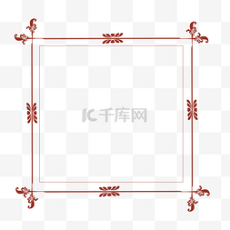 红色多边形图片_红色多边形边框喜庆边框