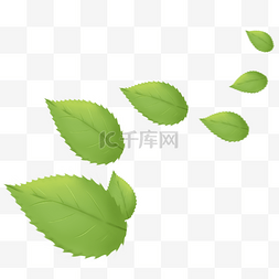 创意茶叶装饰插画