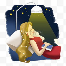 边看图片_边看书边睡觉的女人 