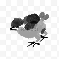 鸡年吉祥图片_中国风手绘小鸡素材