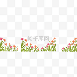 手绘小花插图图片_手绘卡通矢量花草