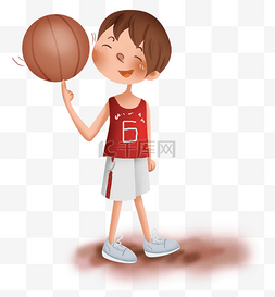 青少年活动指示器图片_课外活动玩篮球的男孩