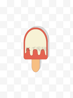 冰棒甜品矢量素材图片_甜品冰棒图案小清新可爱插画