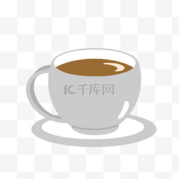 咖啡豆图片_矢量手绘咖啡杯