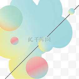 炫彩电商背景矢量免抠图